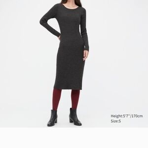 Uniqlo Size L MERINO Dress in Black ( Pic for Illustration .) PERFECT CONDITION